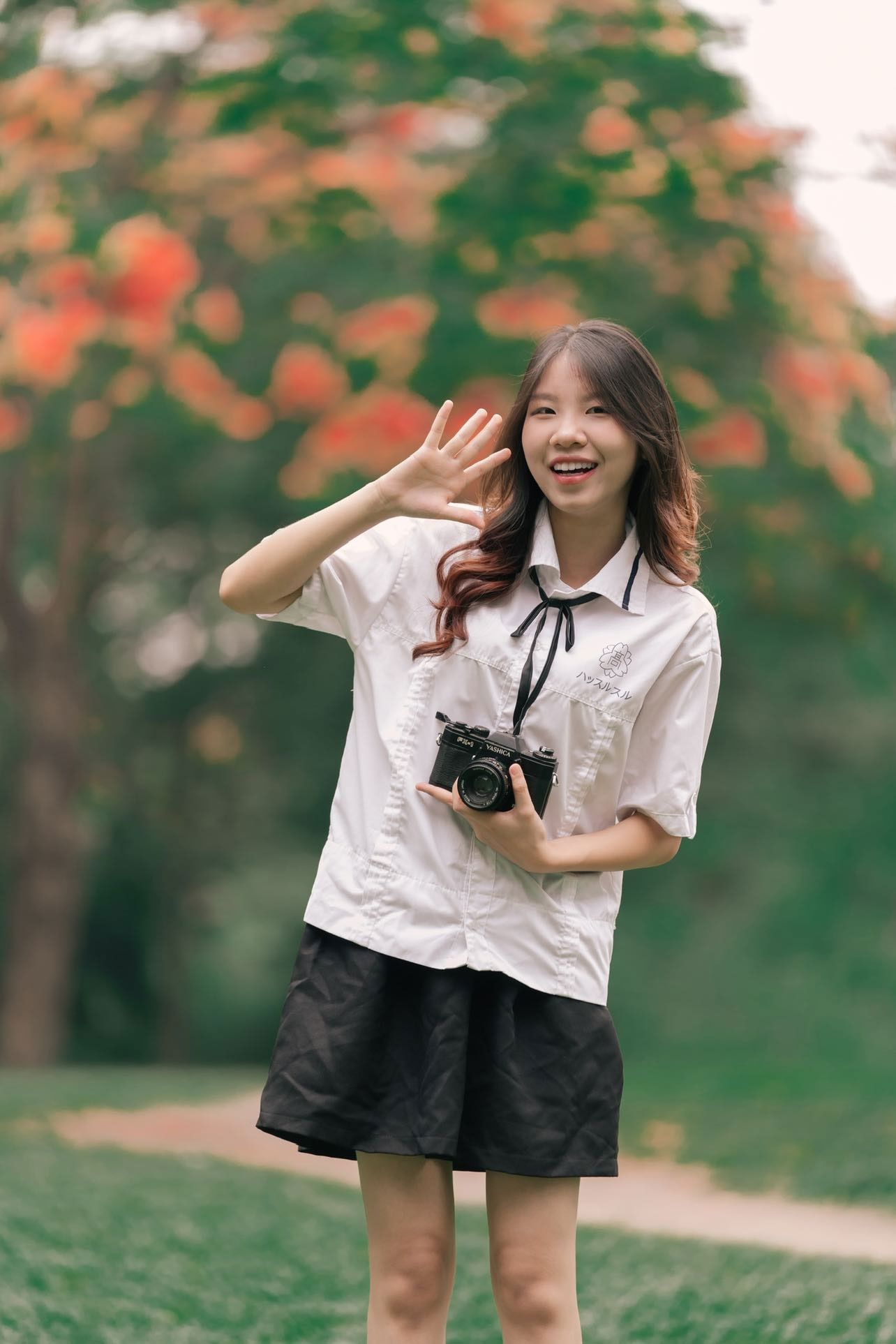 Trần Thanh Hiền từng là thủ khoa khối D1 của tỉnh Phú Thọ, chỉ kém thủ khoa D01 toàn quốc 0,2 điểm.Ảnh: NVCC.