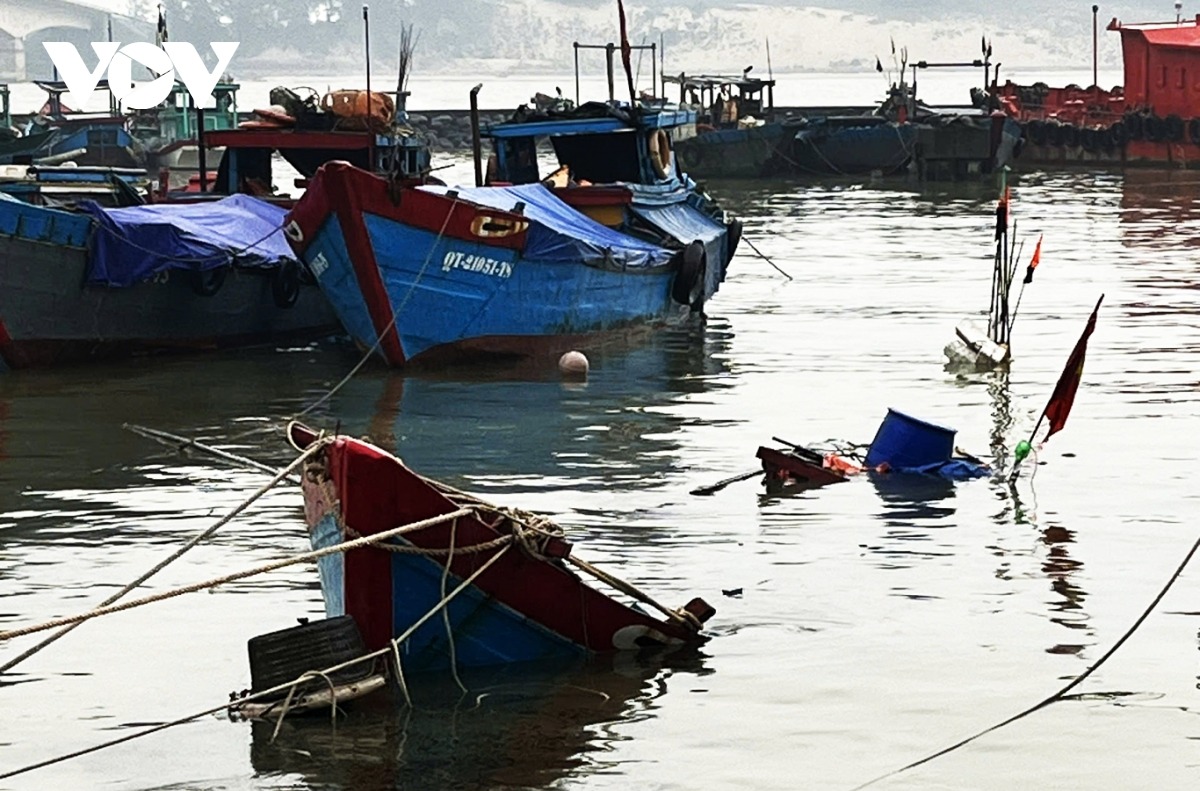 Tàu cá QT- 21019. TS bị chìm chưa rõ nguyên nhân