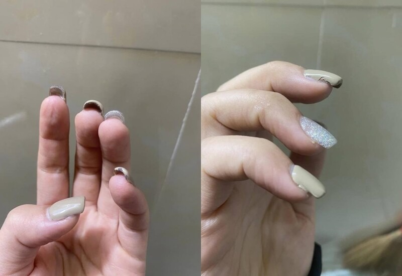Một cô gái khác lên mạng than vãn về việc làm một bộ nail không ưng ý nhưng bị lấy giá 400 nghìn. Thậm chí, khi phàn nàn với chủ quán thì còn bị mắng chửi, dọa dẫm, đòi 