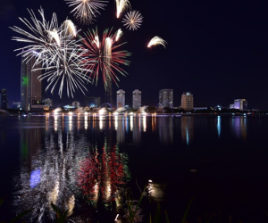 Ngắm màn tranh tài giữa Việt Nam và Nga trong Lễ hội pháo hoa quốc tế 2019 ở Đà Nẵng