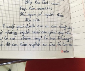 Bài văn của học trò lớp 2 kể về bố và chi tiết khiến ai cũng cảm động