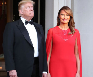 Bà Melania Trump diện đầm 166 triệu đồng, tỏa sáng cả một góc trời nhưng lại khiến người ta liên tưởng tới Công nương Meghan