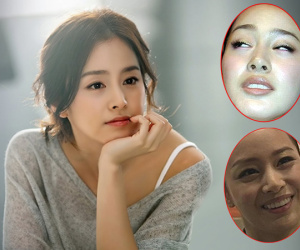 Là một trong những 'quốc bảo nhan sắc' xứ Hàn nhưng Kim Tae Hee cũng có thời sở hữu nhan sắc 'khó đỡ' như thế này