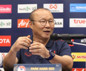 Họp báo trước trận Việt Nam vs Curacao: HLV Park Hang-seo đặt mục tiêu vô địch
