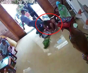 Người phụ nữ bị nhóm côn đồ hành hung ngay tại nhà