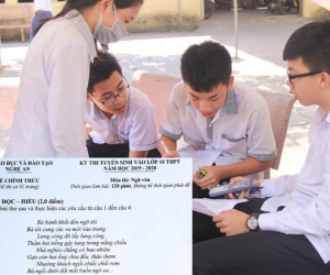 Nghệ An: Xôn xao thông tin đề thi Ngữ văn lớp 10 trùng với đề thi khảo sát chất lượng của một huyện