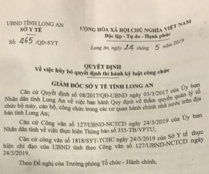 Chuyện lạ ở Long An: Một cán bộ đòi 'được' kỷ luật