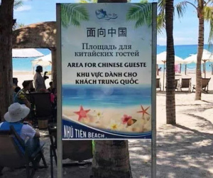 Sở Du lịch Khánh Hòa nói gì về việc đặt bảng 'Khu vực dành riêng cho khách Trung Quốc'?
