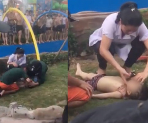 Công viên nước Thanh Hà mới khai trương 3 ngày đã có 1 bé trai đuối nước phải hô hấp nhân tạo
