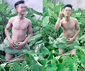 Thanh niên chụp ảnh khoe thân ở bãi khoai nước giữa tâm 'bão' hở bạo đầm sen khiến dân mạng ngán ngẩm