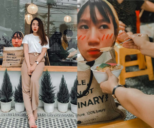 Tự chế mặt nạ hình khuôn mặt bạn thân check-in khắp Hà Nội, cô nàng bỗng 'nổi như cồn' khiến ai cũng muốn xin 'Info'