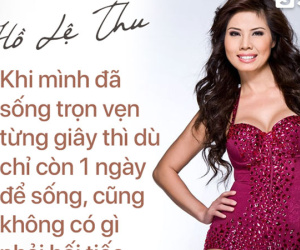 Hồ Lệ Thu: 'Trong đám ma mình, tôi muốn mọi người hãy cười và mặc thật đẹp như đi dự tiệc'