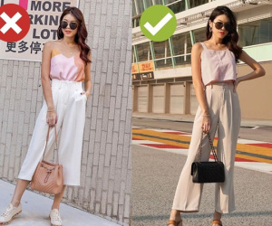 Chân sẽ ngắn hơn, tổng thể vóc dáng thì 'lùn' một mẩu nếu bạn diện kiểu quần ống rộng này