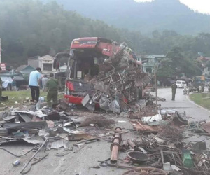 Vụ tai nạn kinh hoàng khiến 40 thương vong ở Hòa Bình: Chiếc xe tải biển Lào không có dữ liệu tốc độ