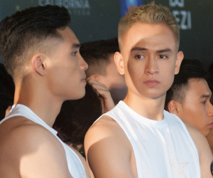 Dàn thí sinh hình thể sáu múi ở sơ khảo Mister Vietnam