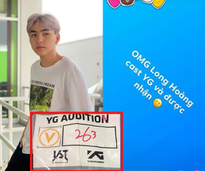 Xôn xao thông tin Long Hoàng tham dự vòng sơ khảo YG Audition tổ chức tại Việt Nam và được nhận