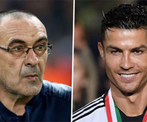Sarri gặp riêng Ronaldo để bàn về vị trí trung phong