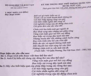 Nam sinh Phú Thọ chụp đề thi môn Văn, đưa lên mạng đã có gia đình và đi thi lần 3