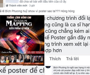 Rộ tin Bích Phương hủy show vì đứng sau Mỹ Tâm và Hà Anh Tuấn trên poster?