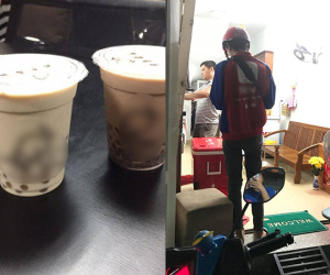 Hí hửng đặt trà sữa qua ứng dụng, cô gái ngã ngửa khi nhận hàng fake thương hiệu nổi tiếng