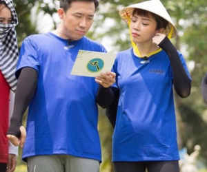 Tóc Tiên đăng ảnh hậu trường làm khách mời 'Running Man Việt', vội vã giải thích lý do bụng to bất thường trước khi bị soi