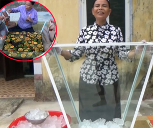 Học đòi bà Tân Vlog làm món ăn 'siêu to siêu khổng lồ', clip của bà Tâm Quảng Ngãi gây tranh cãi