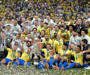 Brazil 3-1 Peru: Gabriel Jesus rực sáng rồi nhận thẻ đỏ, Brazil trở lại ngôi vương Nam Mỹ sau 12 năm