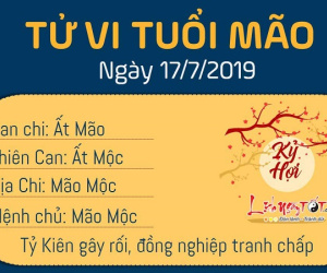 Tử vi thứ 4 ngày 17/7/2019 của 12 con giáp: Thân thăng tiến, Mão tranh chấp với đồng nghiệp