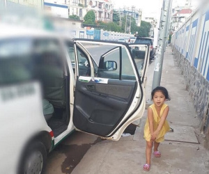 Chuyện con gái nhỏ trông cho ba làm nghề lái taxi ngủ trong xe và câu nói 'lâu rồi con không gặp má' khiến chị em xúc động