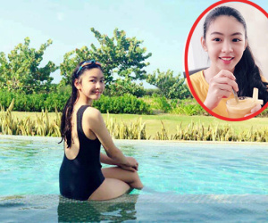 'Công chúa' 14 tuổi nhà Quyền Linh thả dáng với bikini, ai cũng tấm tắc khen dáng vóc như Hoa hậu tương lai