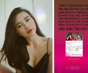Sau Trương Thế Vinh, đến nữ phi công sexy Diệu Thuý lên tiếng tố 1 thẩm mỹ viện dùng hình ảnh của cô để quảng cáo nâng ngực