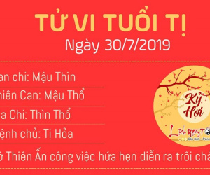 Tử vi thứ 3 ngày 30/7/2019 của 12 con giáp: Hợi tiền bạc đầy túi, Mùi gặp Tứ hành xung