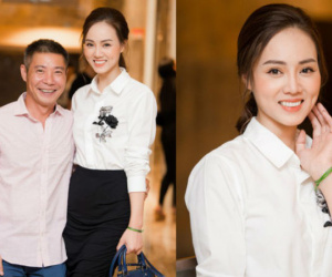 Công Lý thoải mái ôm eo, chụp ảnh cùng bạn gái xinh đẹp