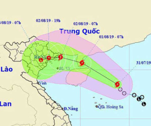 Áp thấp nhiệt đới mạnh thành bão số 3 hướng vào Quảng Ninh - Nam Định, dự báo gây mưa rất to