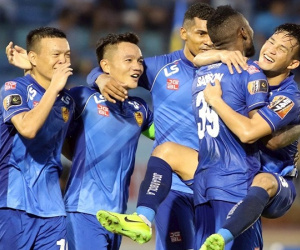 Huy Hùng và Đinh Thanh Trung lập công, Quảng Nam thắng hủy diệt CLB Thanh Hóa