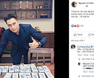 Việt Anh khoe bàn đầy tiền sau khi bị dân mạng chê bai nhan sắc thẩm mỹ