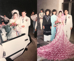 Đám cưới rich kid thời xưa: Cô dâu xinh không tì vết thay 3,4 bộ váy, đếm sương sương có 15 tráp cưới, đón dâu bằng siêu xe