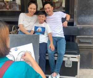 Chuyến đi đầu tiên sau đám cưới, Đàm Thu Trang và Subeo bị phát hiện giống nhau đến lạ
