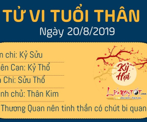 Tử vi thứ 3 ngày 20/8/2019 của 12 con giáp: Dần phát triển sự nghiệp, Ngọ bị cạnh tranh