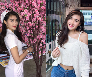 Nữ y tá 'gây bão' vì gương mặt quá xinh đẹp, loạt ảnh đời thường còn hút mắt hơn