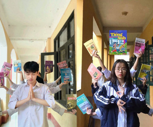 Trend mới đầu năm học: Chụp ảnh "nghìn mắt nghìn tay" bên sách giáo khoa!