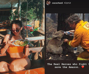 'Sao thị phi' liên tiếp chiếu thẳng girl xinh Cococheoli: Đăng story xót thương cháy rừng Amazon mà dùng lộn hình bên... Úc
