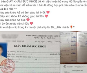 Giấy khám sức khỏe bán la liệt, 'Thượng đế' không cần nhấc chân ra bệnh viện cũng có sức khỏe đủ chuẩn đi làm