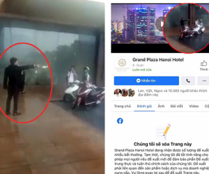 Grand Plaza Hanoi Hotel nhận 'bão' 1 sao từ CĐM sau vụ nhân viên đuổi phụ nữ và trẻ em trú mưa