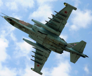 Máy bay ném bom Su-25 Nga rơi, hai phi công mất tích