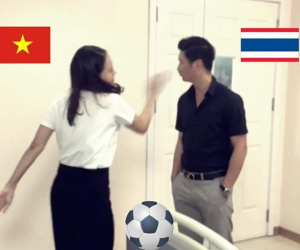 Hoa hồng trên ngực trái: Lộ ảnh Khuê tát Thái trước trận Việt Nam - Thái Lan khiến khán giả thích thú