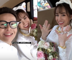 Đại gia Minh Nhựa thể hiện đẳng cấp trong đám cưới con gái: 15 siêu xe gần 100 tỷ hộ tống, ái nữ đeo sính lễ vàng và kim cương mỏi tay