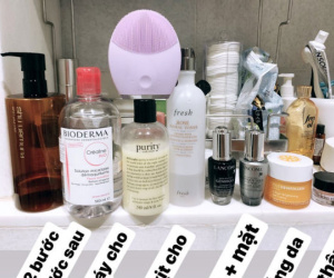 Quy trình skincare của Thanh Tú: Tẩy trang tận 2 bước, chống lão hóa từ sớm nên chẳng trách da cứ đẹp nõn nà