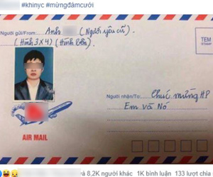 Cô dâu 'cạn lời' khi người yêu cũ mừng phong bì cưới có dán ảnh thẻ và kèm lời chúc 'dằn mặt'