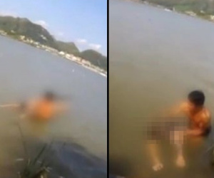 Chàng trai nhảy hồ tự vẫn vì bị bạn gái chia tay nhưng không chết, dân mạng bình luận: 'Ngay cả Diêm Vương cũng từ chối anh ta'
